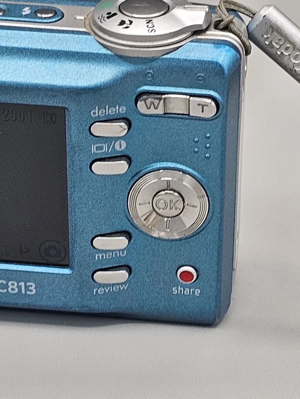 Kodak EasyShare C813 Digital Camera Blue 8.2MP 3x Optical Zoom Y2K Working w SD